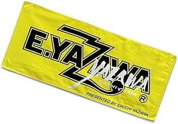 Amazon｜矢沢永吉 フェイスタオル イエロー YAZAWA 34cm×80cm 綿